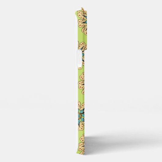 Etui iPhone 13 Pro Max Conception des fleurs  (Côté droit)