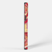 Etui iPhone 13 Pro Max Conception Florale Rose Rouge #2 (Côté droit)