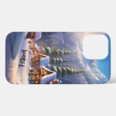 Etui iPhone 13 Pro Max Confort cosmique : Noël Forêt d'hiver ultra cosy (Verso Horizontal)