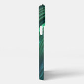 Etui iPhone 13 Pro Max Cool Funky Dark Turquoise Bleu Vert 3D Motif d'art (Côté droit)