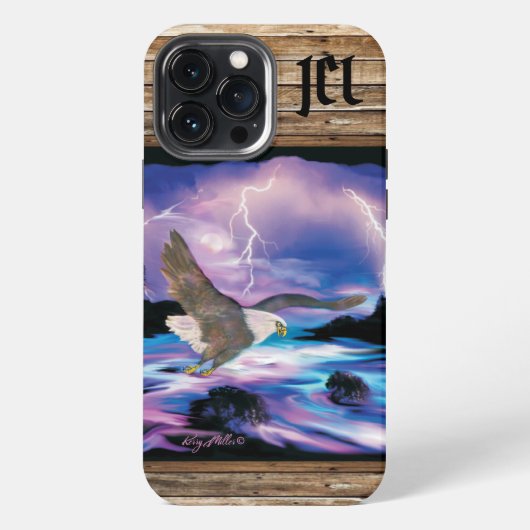 Etui iPhone 13 Pro Max Coque-coque iphone de Bald Eagle (Verso)