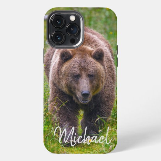 Etui iPhone 13 Pro Max Coque d'ours Brown-coque iphone (Verso)