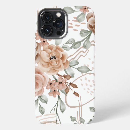 Etui iPhone 13 Pro Max Coque Floral-Mate coque iphone (Verso)