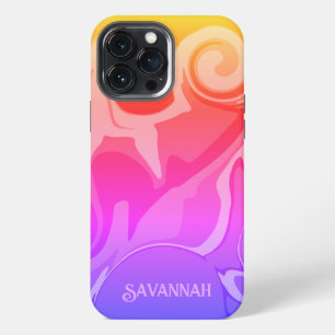 Etui iPhone 13 Pro Max Coque iphone Abstrait d'intégrité arc-en-ciel amus