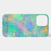 Etui iPhone 13 Pro Max Coque iphone de glam moderne Prismatic Blue Opal (Verso Horizontal)