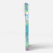 Etui iPhone 13 Pro Max Coque iphone de glam moderne Prismatic Blue Opal (Côté gauche)