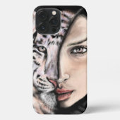 Etui iPhone 13 Pro Max Coque iphone de la femme de Tiger (Verso)