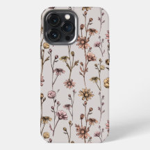 Coque iphone de marguerite tiré sur l'encre