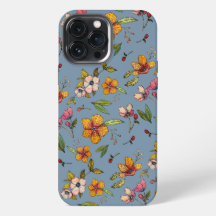 Coque iphone de modèle floral automatique