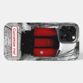 Etui iPhone 13 Pro Max Coque iphone de train à vapeur rouge à l'ancienne (Verso Horizontal)