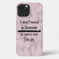 Coque iphone de typographie de la licence Crochet