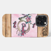 Etui iPhone 13 Pro Max Coque iphone fille de pays (Verso Horizontal)