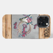 Etui iPhone 13 Pro Max Coque iphone fille de pays (Verso Horizontal)