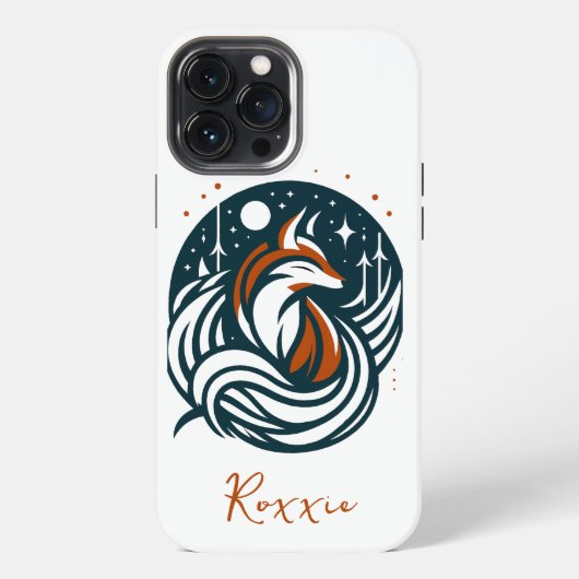 Etui iPhone 13 Pro Max Coque iphone mystique Fox (Verso)