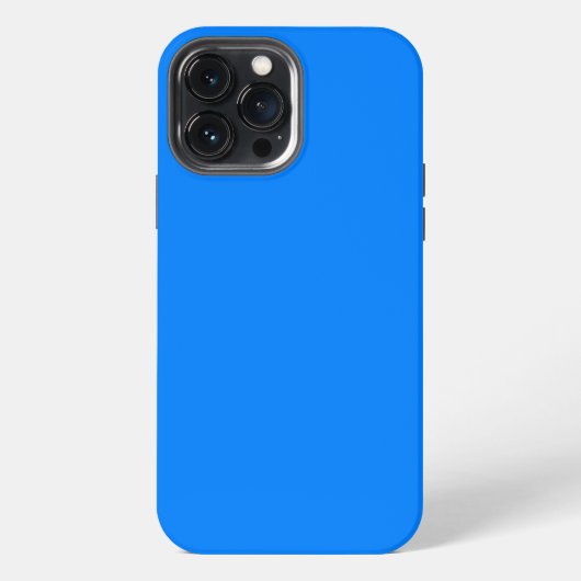 Etui iPhone 13 Pro Max Couleur solide bleu vif (Verso)