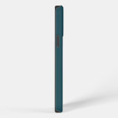 Etui iPhone 13 Pro Max Couleur Turquoise initial chic (Côté droit)