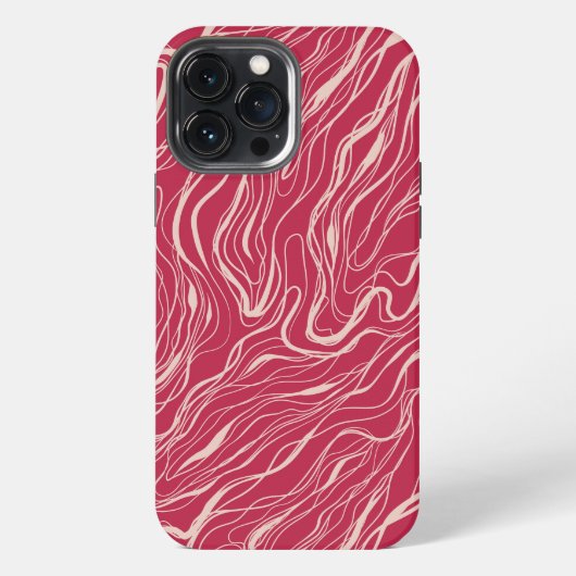 Etui iPhone 13 Pro Max Courbes d'esquisse (Verso)