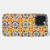 Etui iPhone 13 Pro Max Courtepointe à la roue de charpentier (Verso Horizontal)