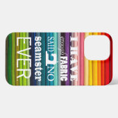 Etui iPhone 13 Pro Max Couture ・ Pas Assez Fabric Seamster Artisanat Life (Verso Horizontal)