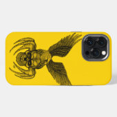 Etui iPhone 13 Pro Max Crâne d'araignée avec aigle (Verso Horizontal)