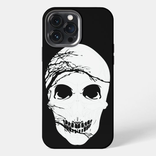 Etui iPhone 13 Pro Max Crâne d'Halloween (Verso)