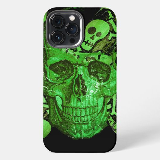 Etui iPhone 13 Pro Max Crâne d'Halloween #2 (Verso)