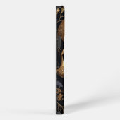 Etui iPhone 13 Pro Max Crâne Rose d'or (Côté droit)