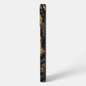 Etui iPhone 13 Pro Max Crâne Rose d'or (Côté gauche)