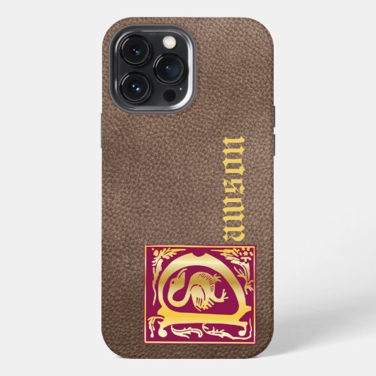 Etui iPhone 13 Pro Max Créatures mythiques du XVIe siècle - capitale déco (Verso)
