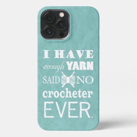 Etui iPhone 13 Pro Max Crochet Pas Suffisamment Artisanat En Fil (Verso)