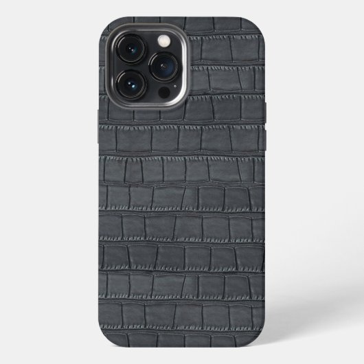 ETUI iPhone 13 PRO MAX CROCODILE NOIR COD.03 (Verso)