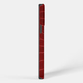 Etui iPhone 13 Pro Max Crocodile Rouge Moderne (Côté droit)
