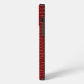 Etui iPhone 13 Pro Max Crocodile Rouge Moderne (Côté gauche)