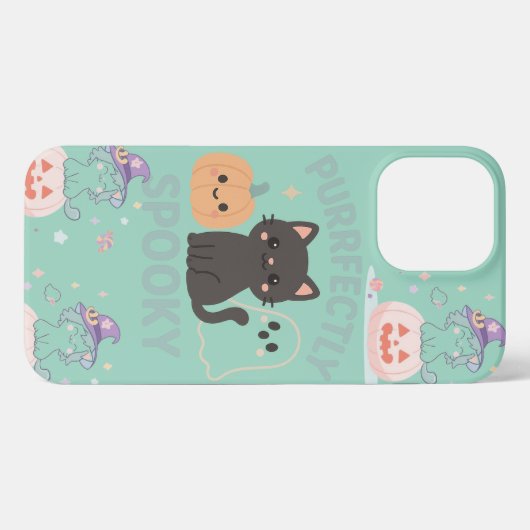 Etui iPhone 13 Pro Max Cute Pastel Halloween Design (Verso Horizontal)