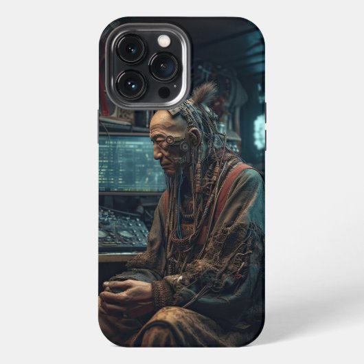 Etui iPhone 13 Pro Max Cyberpunk tibétain (Verso)