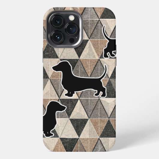 Etui iPhone 13 Pro Max Dachshund Walking (Verso)
