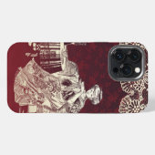 Etui iPhone 13 Pro Max dame boit du thé (Verso Horizontal)