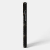 Etui iPhone 13 Pro Max Déco noir et or (Côté gauche)