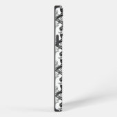 Etui iPhone 13 Pro Max Dentelle d'os croisés (Côté droit)