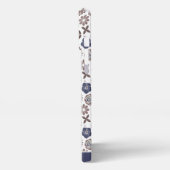 Etui iPhone 13 Pro Max Doodle surface fleurie motif nom personnalisé (Côté gauche)