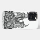 Etui iPhone 13 Pro Max Dragon avec Zombie (Verso Horizontal)
