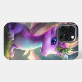 Etui iPhone 13 Pro Max Dragon de fée violette (Verso Horizontal)