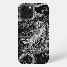 Dragon noir et blanc