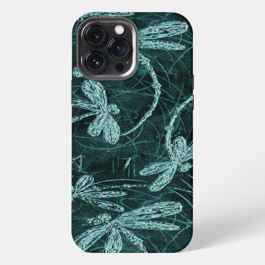 Etui iPhone 13 Pro Max Dragonfly Disco Midnight Blue (Verso)