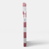 Etui iPhone 13 Pro Max Drapeau américain Rouge Blanc Bleu Maillon géométr (Côté gauche)