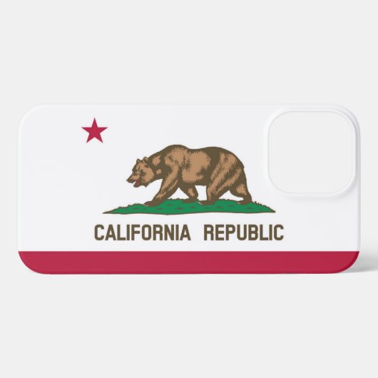 Etui iPhone 13 Pro Max Drapeau de Californie (Verso Horizontal)