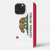 Etui iPhone 13 Pro Max Drapeau de Californie (Verso)