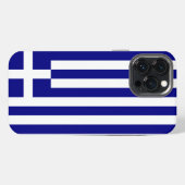 Etui iPhone 13 Pro Max Drapeau de la Grèce (Verso Horizontal)
