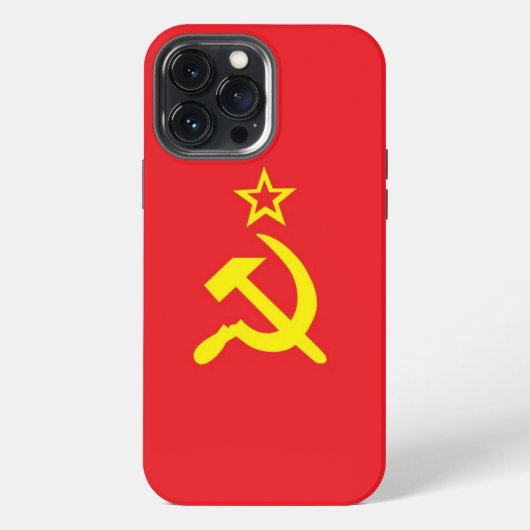 Etui iPhone 13 Pro Max drapeau de l'URSS (Verso)
