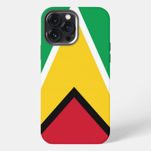 Etui iPhone 13 Pro Max Drapeau du Guyana (Verso)